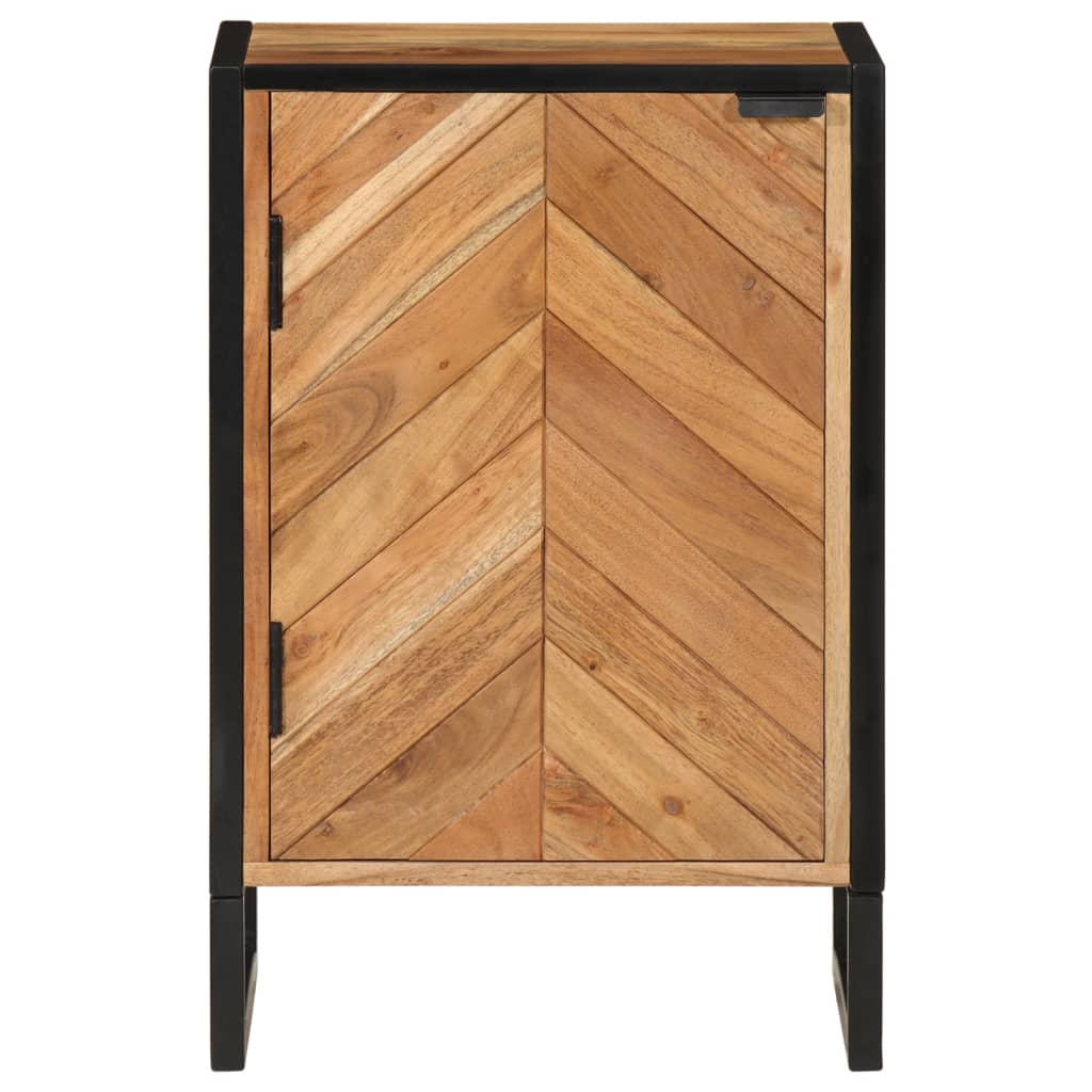 Mobile da Bagno 40x30x60 cm in Legno Massello di Acacia e Ferro | homemem39