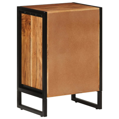 Mobile da Bagno 40x30x60 cm in Legno Massello di Acacia e Ferro | homemem39