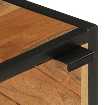 Mobile da Bagno 40x30x60 cm in Legno Massello di Acacia e Ferro | homemem39