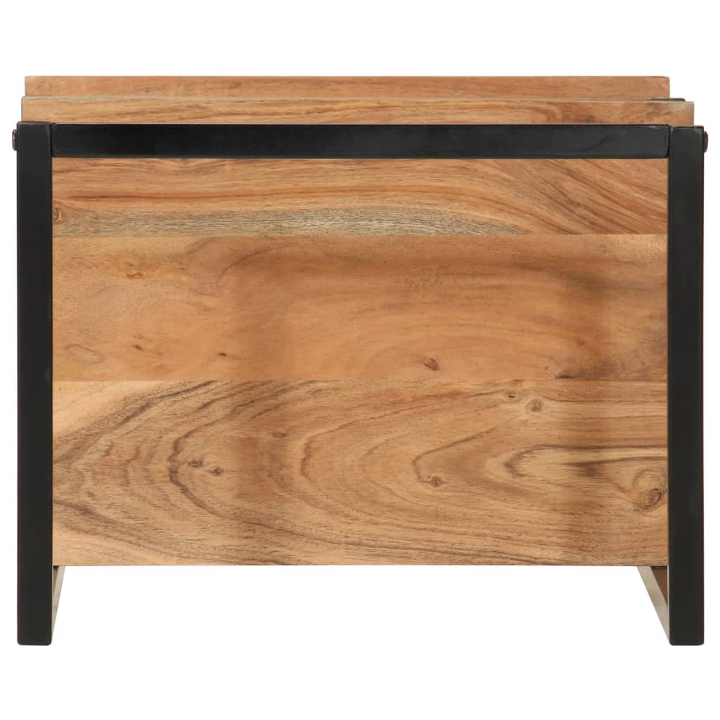 Mensola da Parete 40x30x50 cm Legno Massello di Acacia e Ferro | homemem39