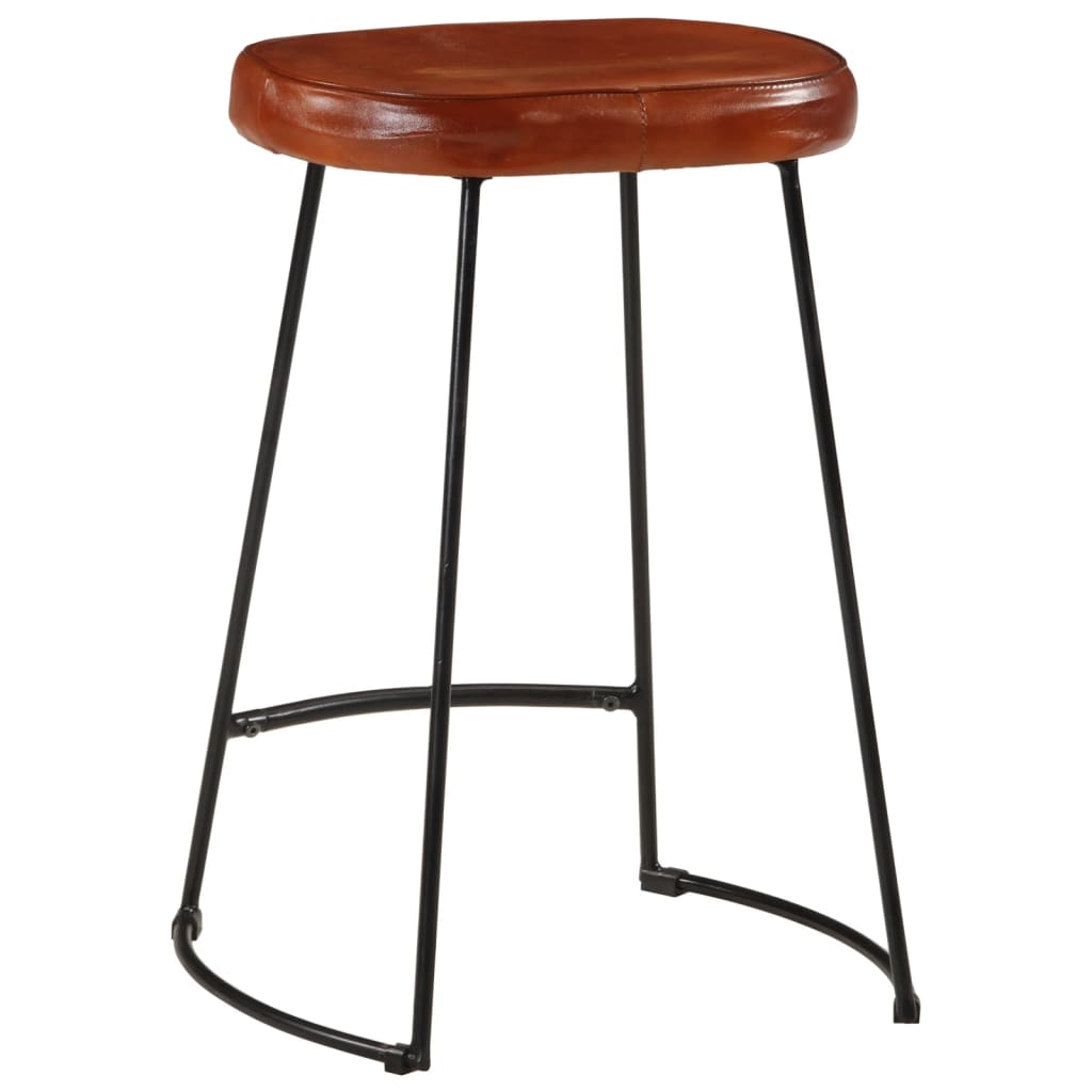 Bar Stools 2 pcs Dark Brown 41x29x62 cm