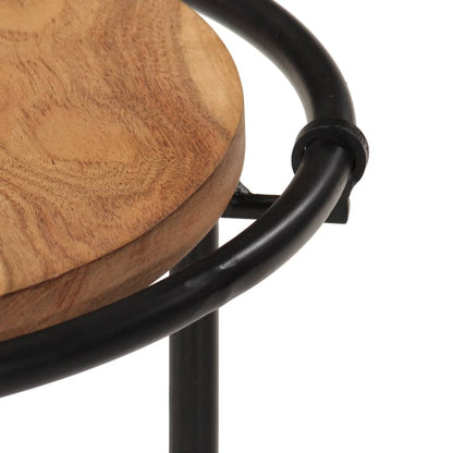 Tavolini a Incastro 3 pz in Legno Massello di Acacia - homemem39