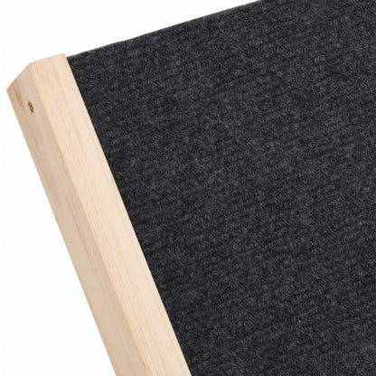 Rampa per Cani Grigia 70x35 cm in Legno Massello di Abete | homemem39