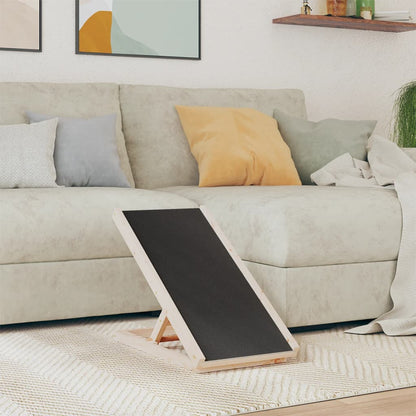 Rampa per Cani Grigia 70x35 cm in Legno Massello di Abete | homemem39
