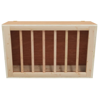Mangiatoia per Conigli 37x18,5x23 cm in Legno Massello di Abete | homemem39