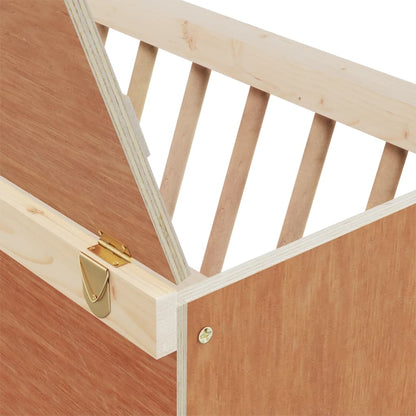 Mangiatoia per Conigli 37x18,5x23 cm in Legno Massello di Abete | homemem39