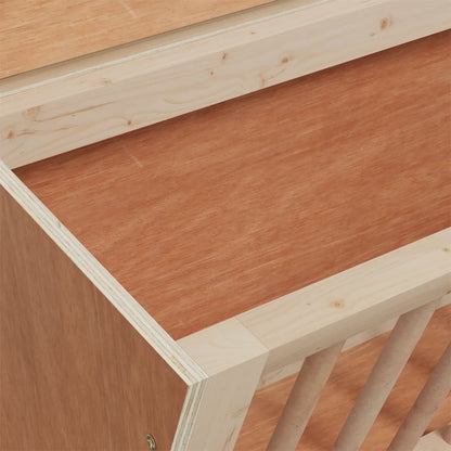 Mangiatoia per Conigli 37x18,5x23 cm in Legno Massello di Abete | homemem39