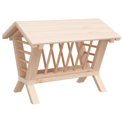 Mangiatoia per Conigli 44x33x33 cm in Legno Massello di Abete | homemem39