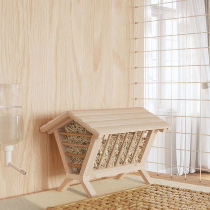 Mangiatoia per Conigli 44x33x33 cm in Legno Massello di Abete | homemem39