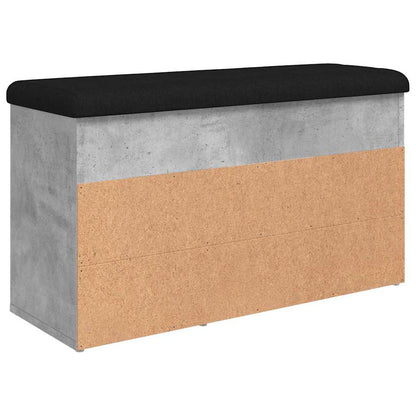 Panca per Scarpe Grigio Cemento 82x32x45,5cm Legno Multistrato | homemem39