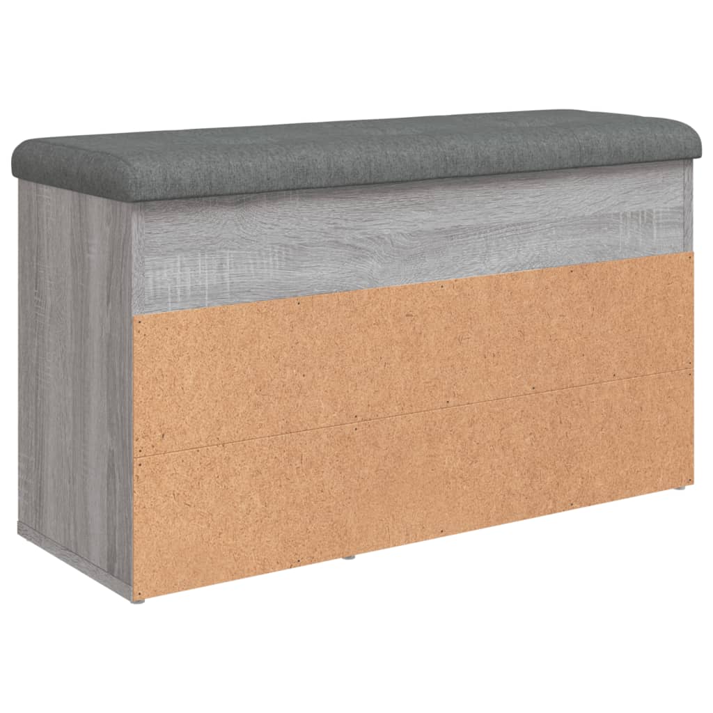 Panca Porta Scarpe Grigio Sonoma 82x32x45,5cm Legno Multistrato | homemem39