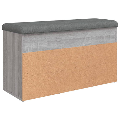 Panca Porta Scarpe Grigio Sonoma 82x32x45,5cm Legno Multistrato | homemem39