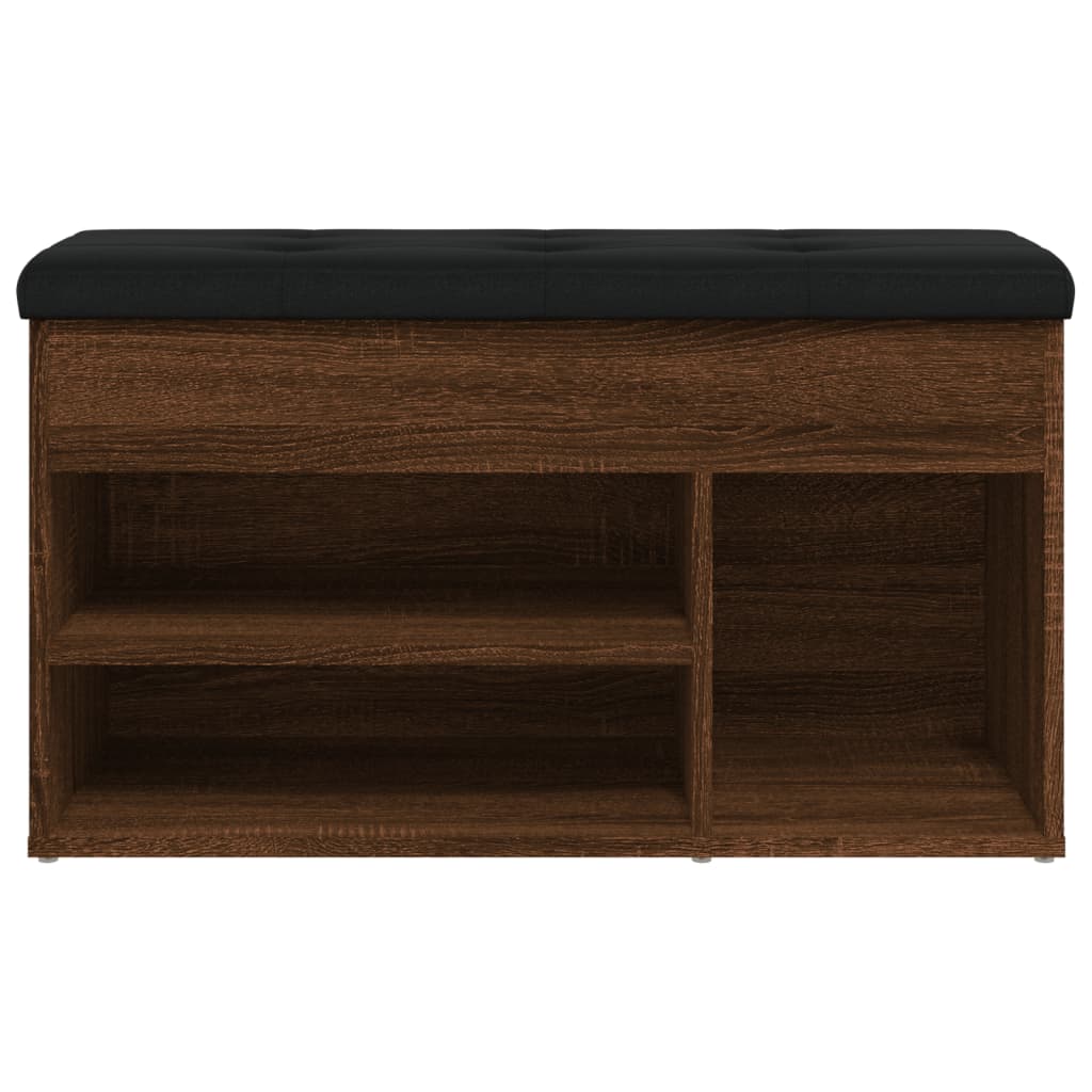 Panca per Scarpe Rovere Marrone 82x32x45,5 cm Legno Multistrato | homemem39