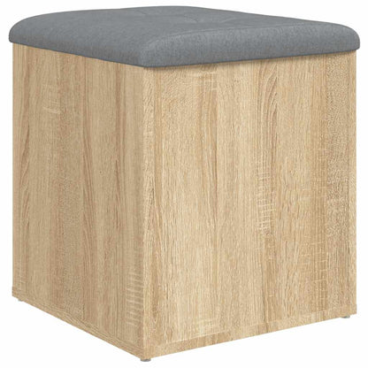 Panca Contenitore Rovere Sonoma 42x42x45 cm Legno Agglomerato | homemem39