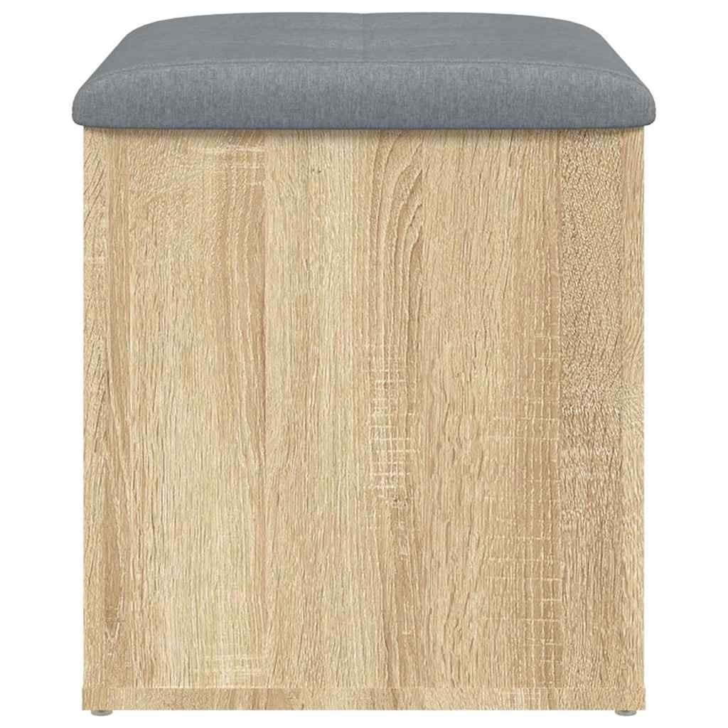Panca Contenitore Rovere Sonoma 42x42x45 cm Legno Agglomerato | homemem39