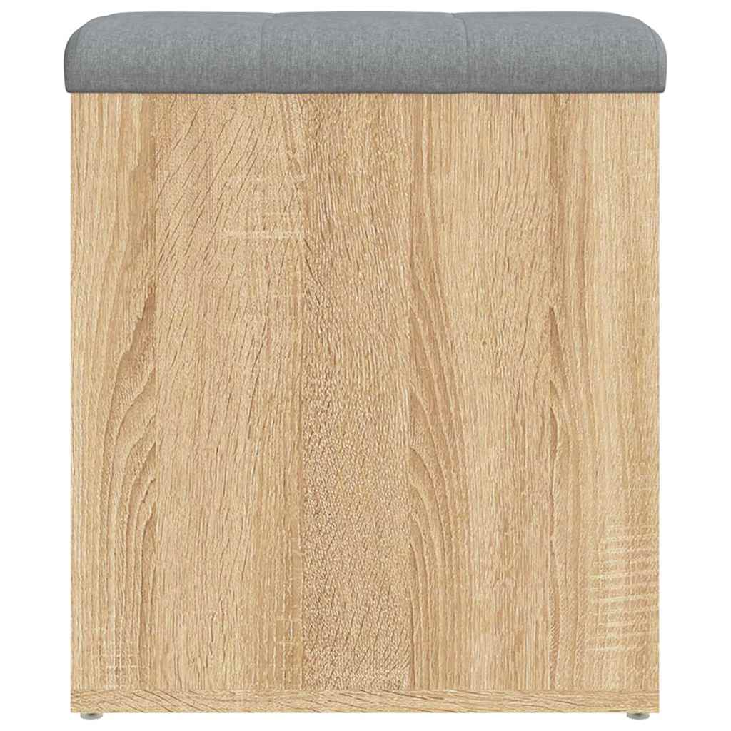 Panca Contenitore Rovere Sonoma 42x42x45 cm Legno Agglomerato | homemem39