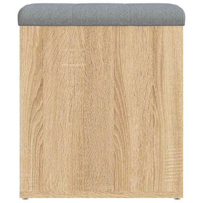 Panca Contenitore Rovere Sonoma 42x42x45 cm Legno Agglomerato | homemem39