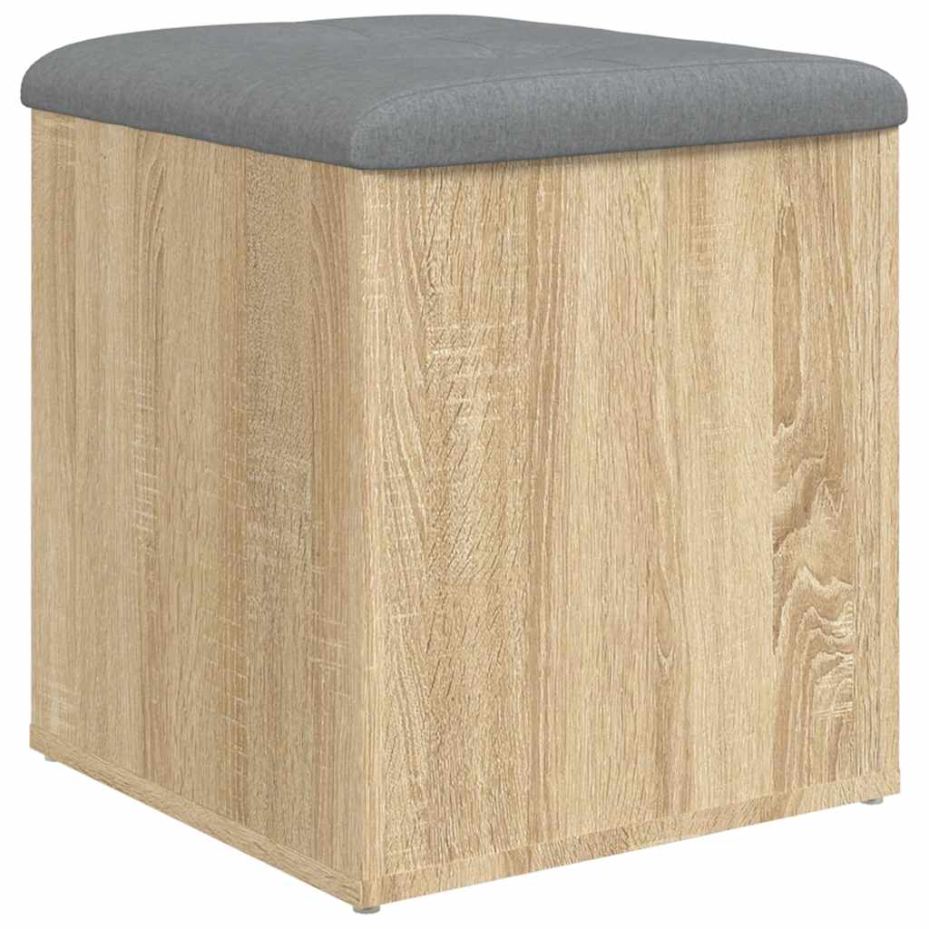 Panca Contenitore Rovere Sonoma 42x42x45 cm Legno Agglomerato | homemem39