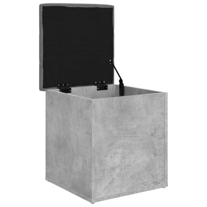 Panca Portaoggetti Grigio Cemento 42x42x45 cm Legno Multistrato | homemem39