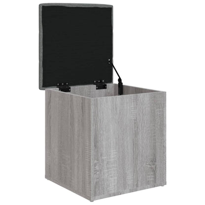 Panca Portaoggetti Grigio Sonoma 42x42x45 cm Legno Multistrato | homemem39
