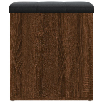 Panca Portaoggetti Rovere Marrone 42x42x45 cm Legno Multistrato - homemem39