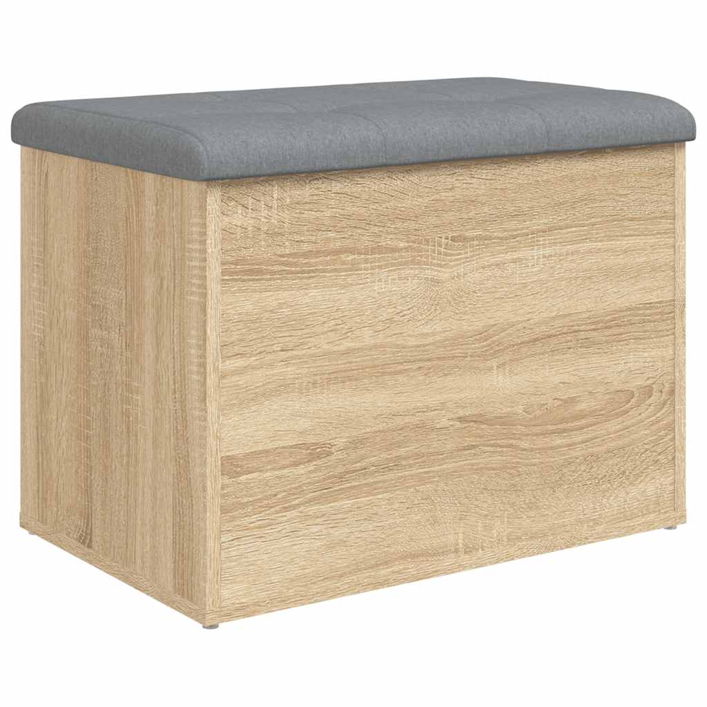 Panca Contenitore Rovere Sonoma 62x42x45 cm Legno Agglomerato | homemem39