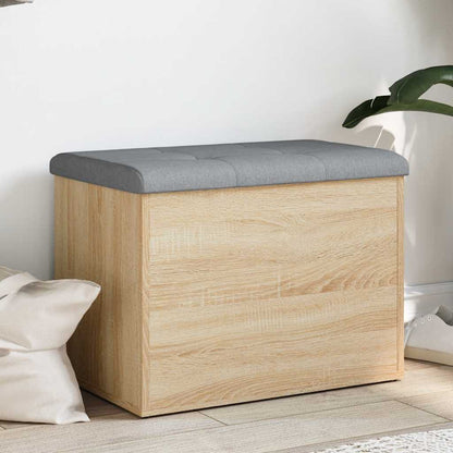 Panca Contenitore Rovere Sonoma 62x42x45 cm Legno Agglomerato | homemem39