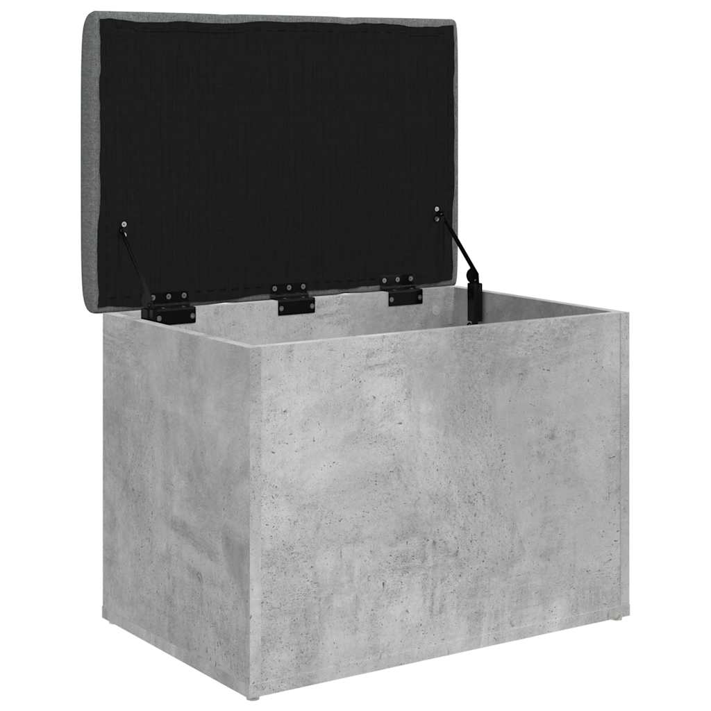 Panca Portaoggetti Grigio Cemento 62x42x45 cm Legno Multistrato | homemem39