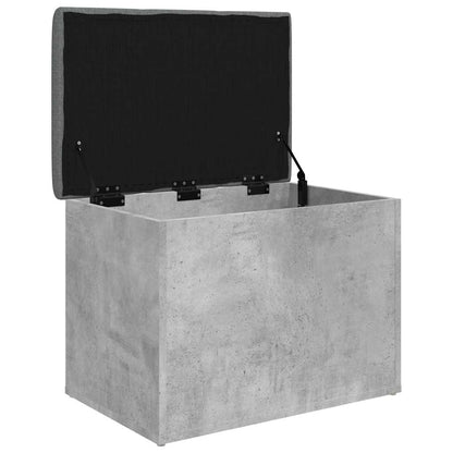 Panca Portaoggetti Grigio Cemento 62x42x45 cm Legno Multistrato | homemem39