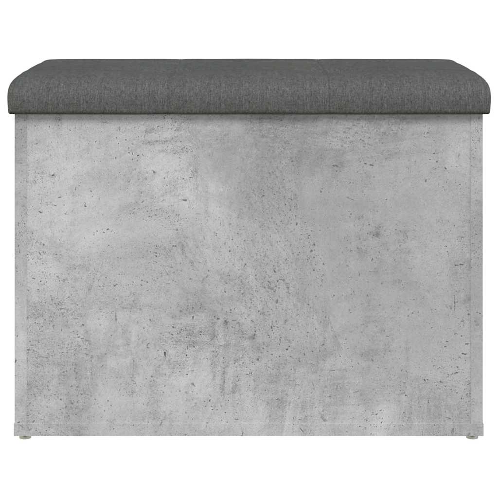 Panca Portaoggetti Grigio Cemento 62x42x45 cm Legno Multistrato | homemem39