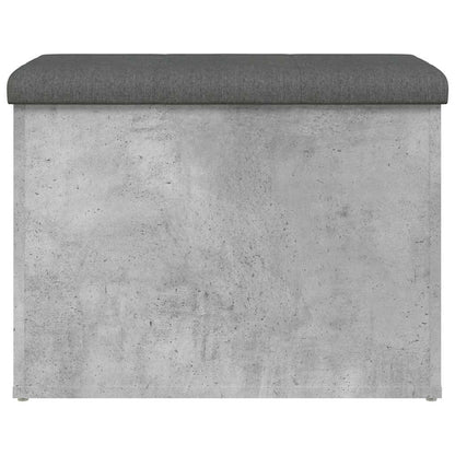 Panca Portaoggetti Grigio Cemento 62x42x45 cm Legno Multistrato | homemem39