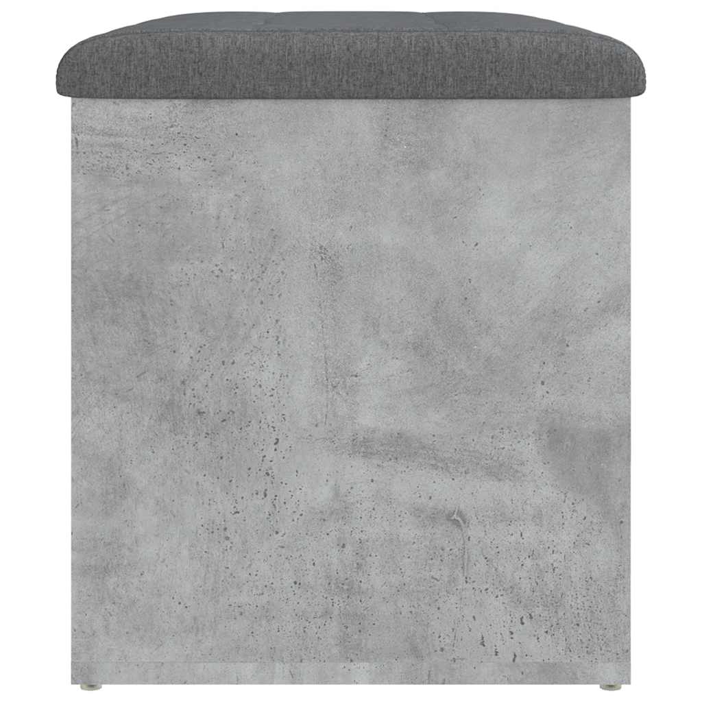 Panca Portaoggetti Grigio Cemento 62x42x45 cm Legno Multistrato | homemem39