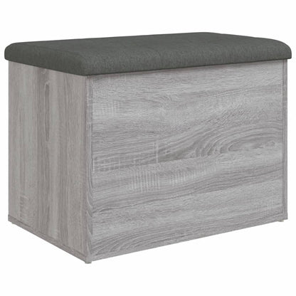 Panca Portaoggetti Grigio Sonoma 62x42x45 cm Legno Multistrato | homemem39