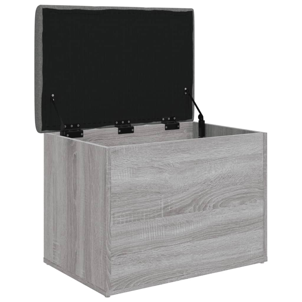Panca Portaoggetti Grigio Sonoma 62x42x45 cm Legno Multistrato | homemem39