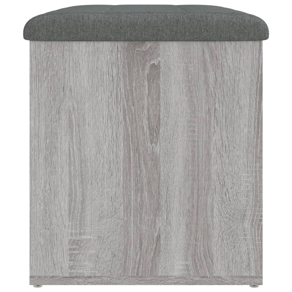 Panca Portaoggetti Grigio Sonoma 62x42x45 cm Legno Multistrato | homemem39