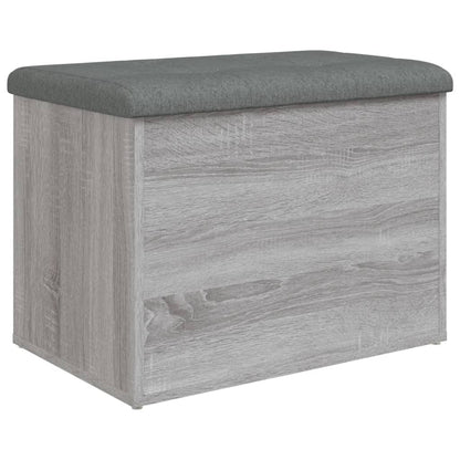 Panca Portaoggetti Grigio Sonoma 62x42x45 cm Legno Multistrato | homemem39