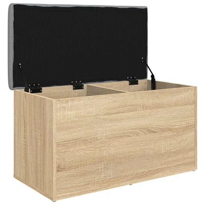 Panca contenitore in rovere Sonoma 82x42x45 cm in legno ingegnerizzato | homemem39