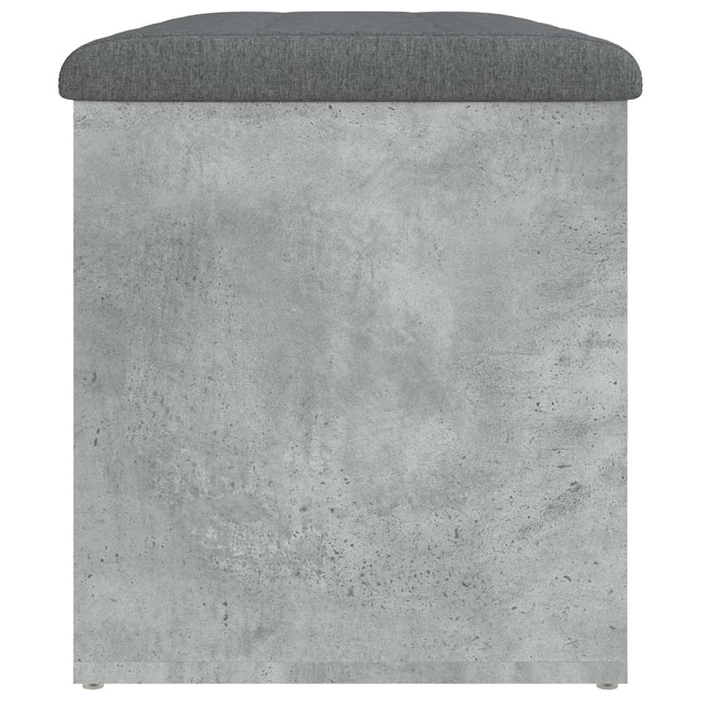 Panca Portaoggetti Grigio Cemento 82x42x45 cm Legno Multistrato | homemem39