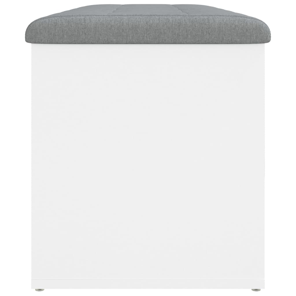 Panca contenitore bianca 102x42x45 cm in legno ingegnerizzato | homemem39