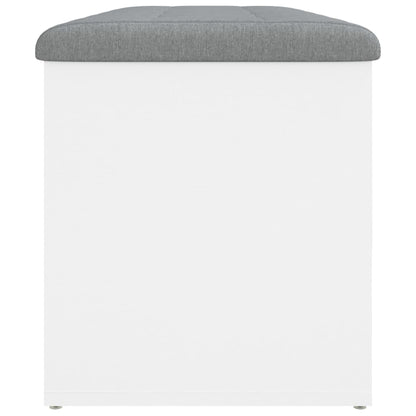 Panca contenitore bianca 102x42x45 cm in legno ingegnerizzato | homemem39