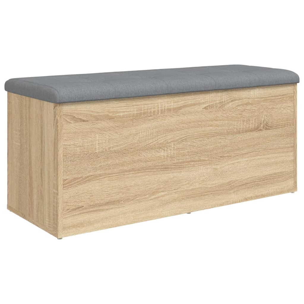 Panca contenitore in rovere Sonoma 102x42x45 cm in legno ingegnerizzato