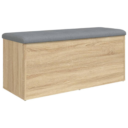 Panca contenitore in rovere Sonoma 102x42x45 cm in legno ingegnerizzato