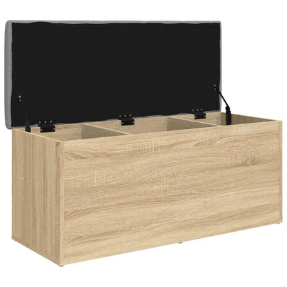 Panca contenitore in rovere Sonoma 102x42x45 cm in legno ingegnerizzato | homemem39