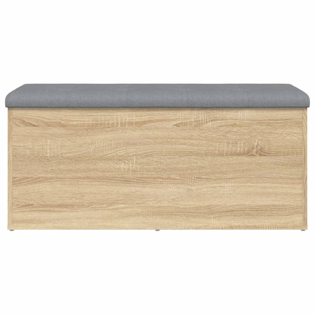 Panca contenitore in rovere Sonoma 102x42x45 cm in legno ingegnerizzato | homemem39