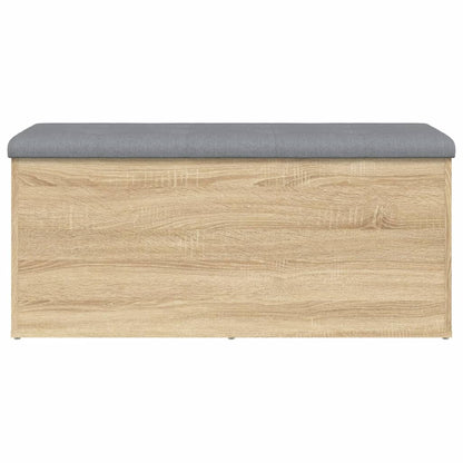 Panca contenitore in rovere Sonoma 102x42x45 cm in legno ingegnerizzato | homemem39