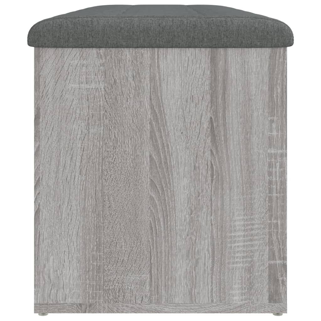 Panca Portaoggetti Grigio Sonoma 102x42x45 cm Legno Multistrato | homemem39