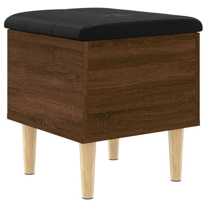 Panca Portaoggetti Rovere Marrone 42x42x46 cm Legno Multistrato - homemem39