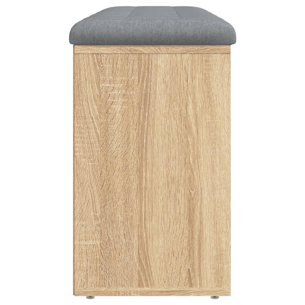 Panca Porta Scarpe Rovere Sonoma 102x32x50 cm Legno Multistrato | homemem39