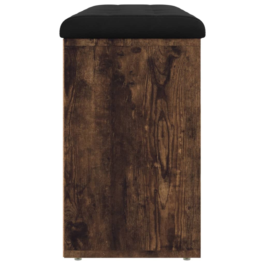 Panca Porta Scarpe Rovere Fumo 102x32x50 cm Legno Multistrato - homemem39