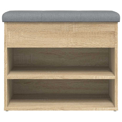 Panca Porta Scarpe Rovere Sonoma 62x32x50 cm Legno Multistrato | homemem39